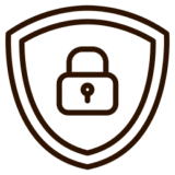 Security icon with lock