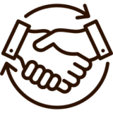 Business agreement symbol illustration